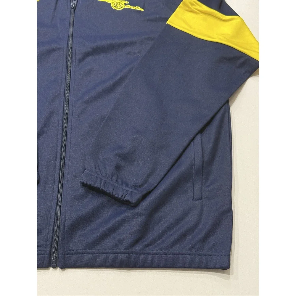 adidas AFC LF TT Track Jacket Men's XL Arsenal Navy Blue Yellow JZ5802